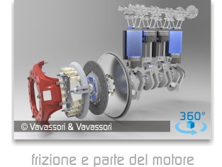frizione e parte del motore