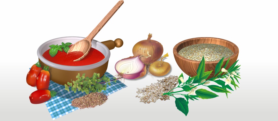 pomodoro cipolle sesamo